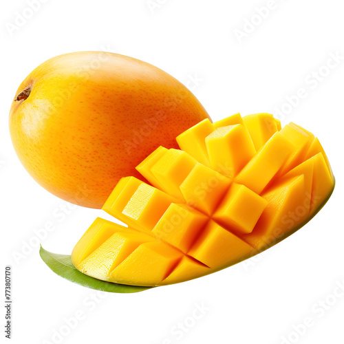 Mango fruit isolated on transparent background Remove png, Clipping Path, pen tool