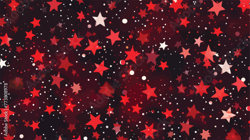 Dark Red vector texture with beautiful stars. Colorfu
