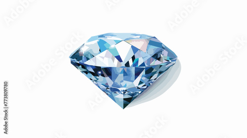 Diamond icon vector illustration Flat vector