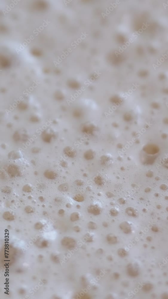 Effervescent Product Mass Prepared for Making Pancakes. Close-Up Shot. High quality 4k footage Effervescent Product Mass Prepared for Making Pancakes. Close-Up Shot. High quality 4k footage