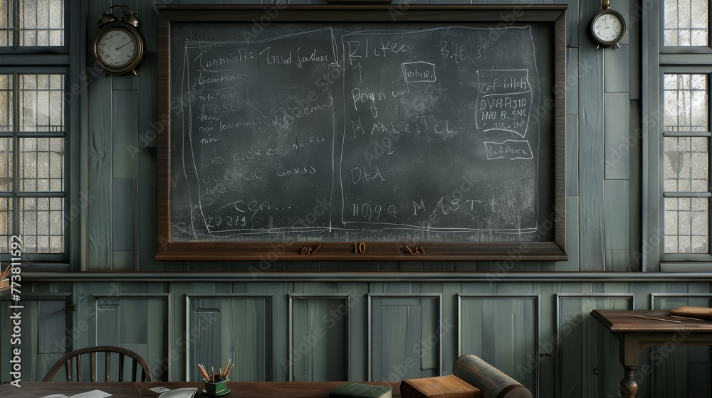 School blackboard
