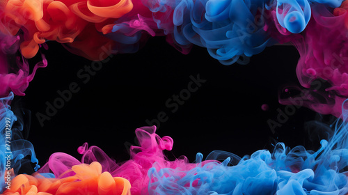 blue, red and orange  smoke  background, repetitive tile background