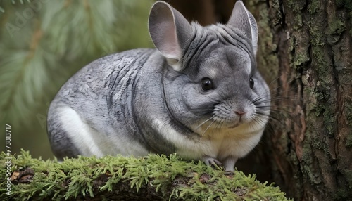 A Chinchilla In A Jungle Of Giant Spruces 2