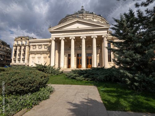 Romanian Atheneum (Ateneul Roman) in Bucharest, Romania photo