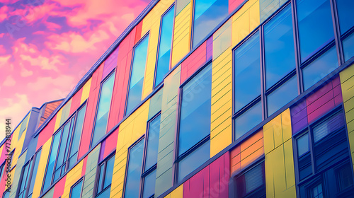 colorful building wall