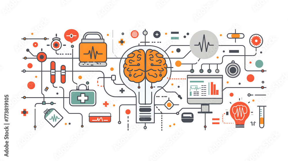 Schéma de la Gestion de la santé par intelligence artificielle Schéma de la Gestion de la santé par intelligence artificielle