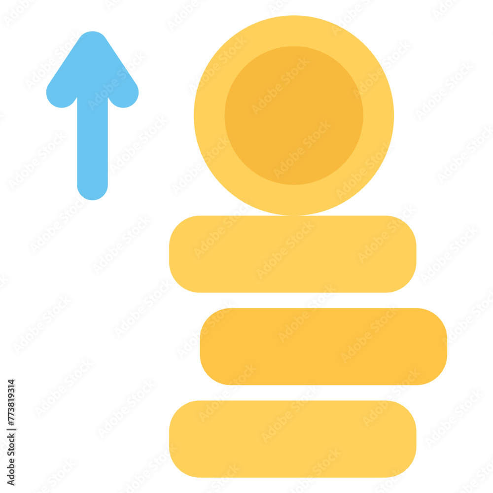 price up icon for illustration