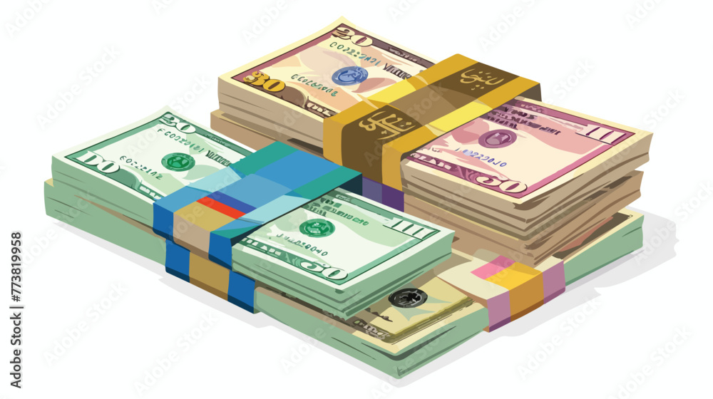 UAE Dirham Vector United Arab Emirates money bundle background