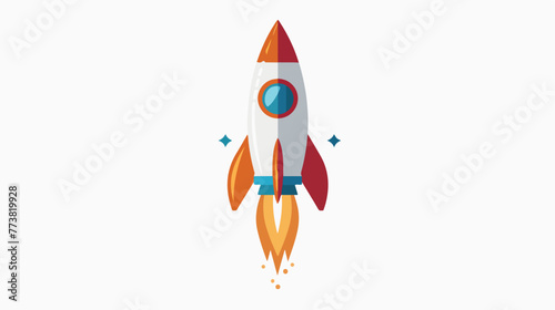 Rocket icon symbol future technology vector image