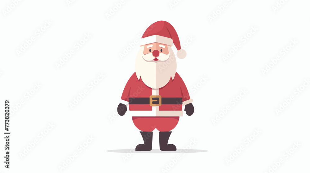 Santa claus Flat vector isolated on white background
