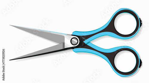 Scissors for nose hair trimming Flat vector isolated
