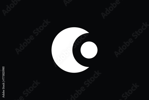 letter c logo, wellness logo, moon icon logo, letter o logo, letter co logo, letter c and baby icon logo, logomark photo