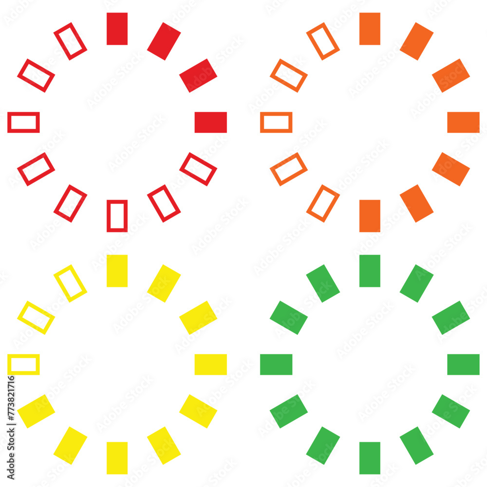 The progress of loading icon, processing of working sign, downloading symbol The progress of loading icon, processing of working sign, downloading symbol