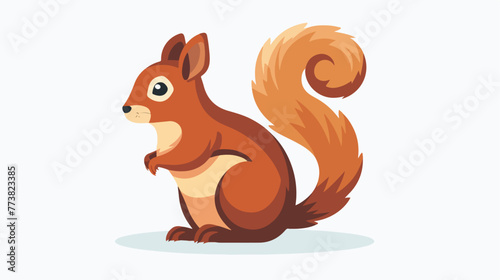 Squirrel icon image Flat vector