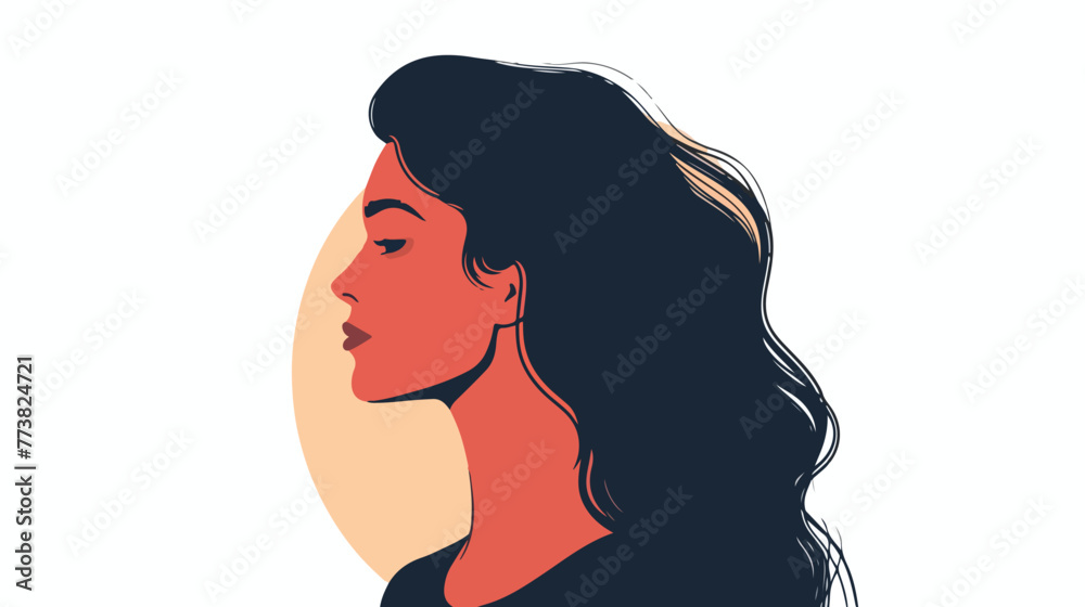 woman vector illustration flat vector isolated on white