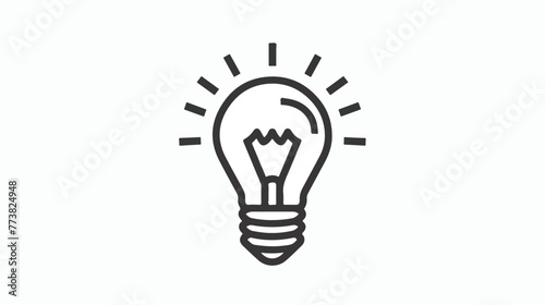 The light bulb icon vector full of ideas and creative