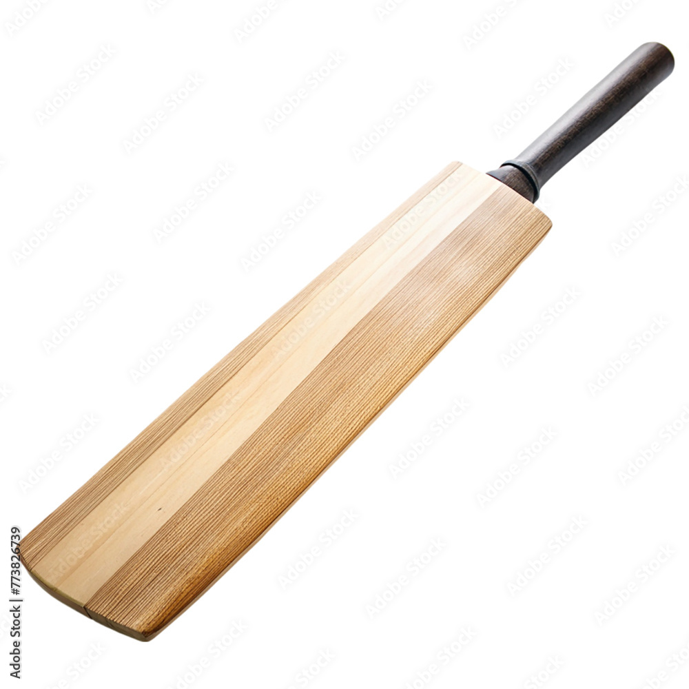 Wooden cricket bat, Isolated on transparent background Wooden cricket bat, Isolated on transparent background