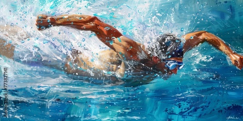 Freestyle swimming sprint