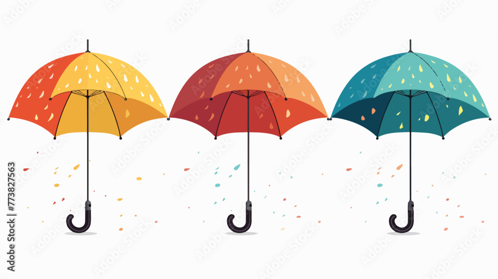 Umbrella icon parasol vector  Flat vector isolated on