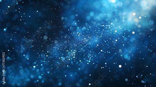 Abstract Background Dark blue and glow particle