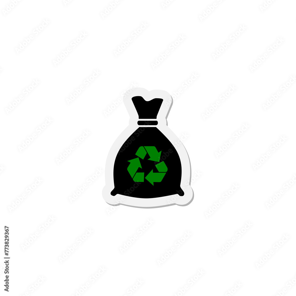 Obraz premium Recycling icon isolated on transparent background