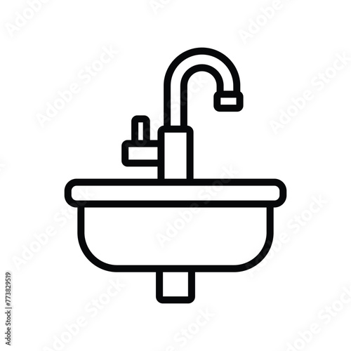 sink icon vector design template simple and clean