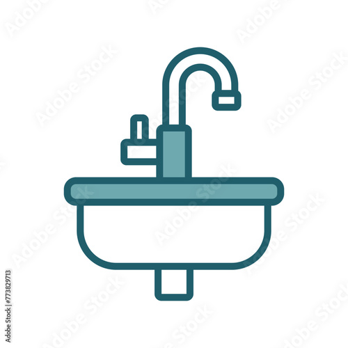 sink icon vector design template simple and clean