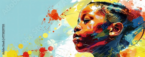 Youth day south africa 16 june.art illustration
