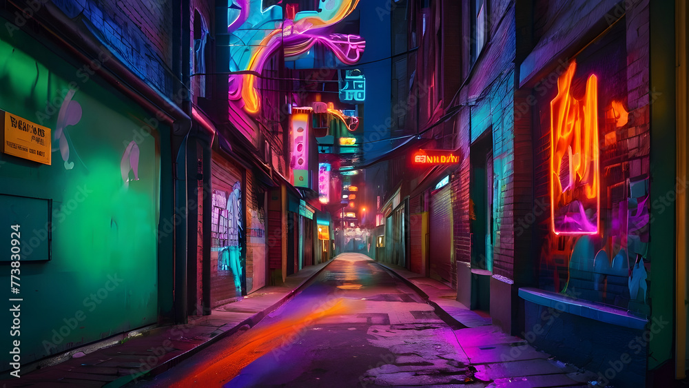 Fototapeta premium street in night