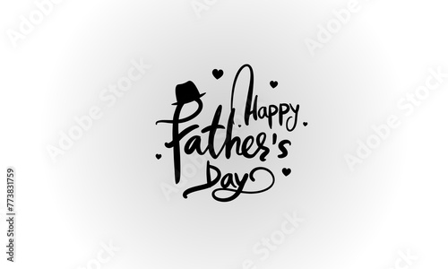 Greeting card template for Father Day Vector illustration