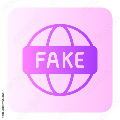 fake news gradient icon