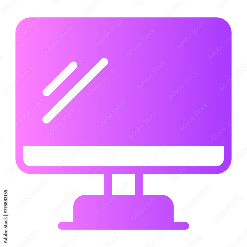 monitor gradient icon monitor gradient icon