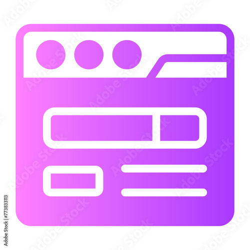browsing gradient icon