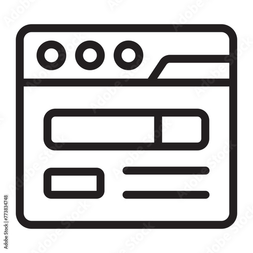browsing line icon