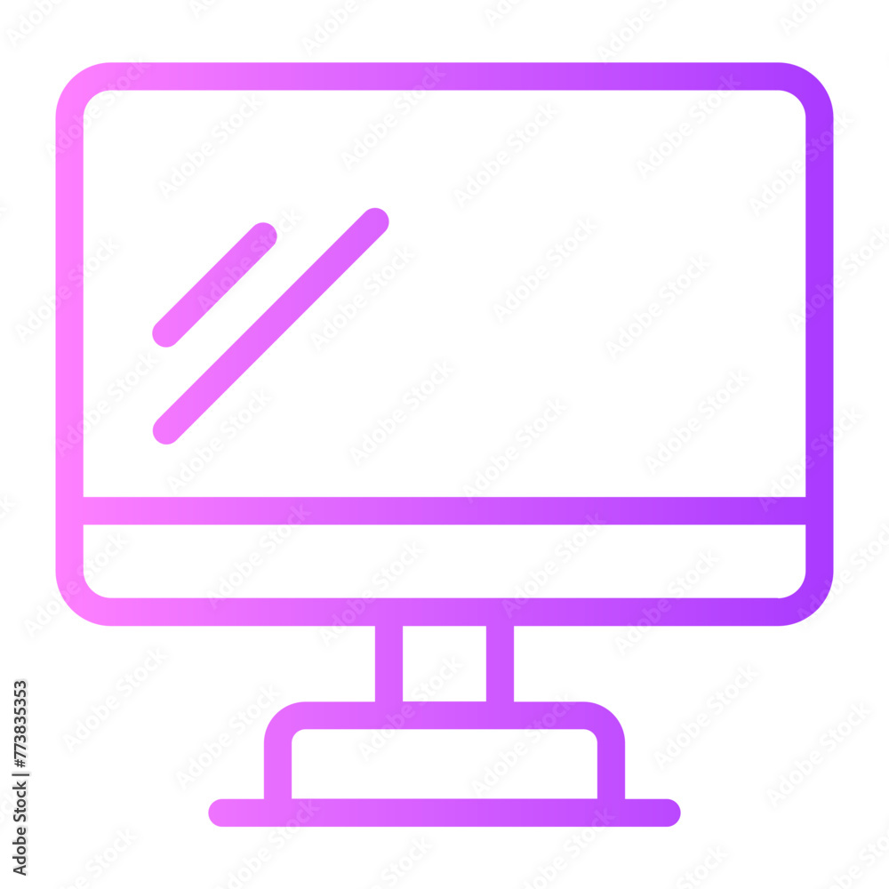monitor gradient icon monitor gradient icon