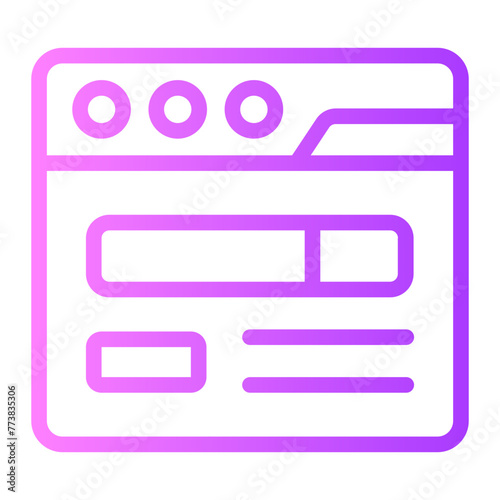 browsing gradient icon