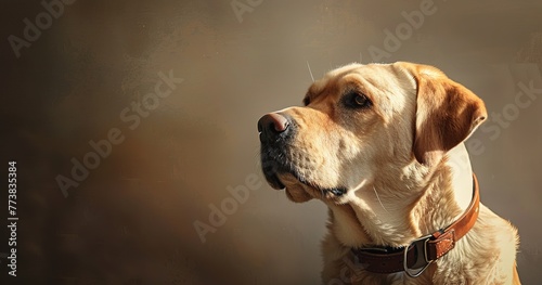 Labrador Retriever, friendly and outgoing, coat shiny, a family favorite. 