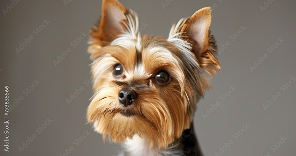 Yorkshire Terrier, tiny in size but big in personality, coat silky. Yorkshire Terrier, tiny in size but big in personality, coat silky.
