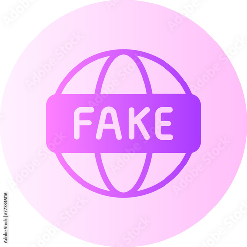 fake news gradient icon