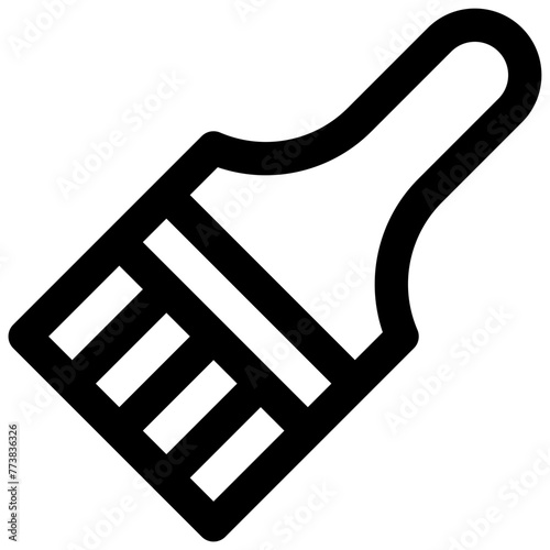 Paint It Black. Editable stroke vector icon.