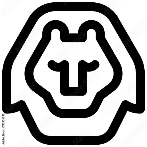 The Lion Sleeps Tonight. Editable stroke vector icon.