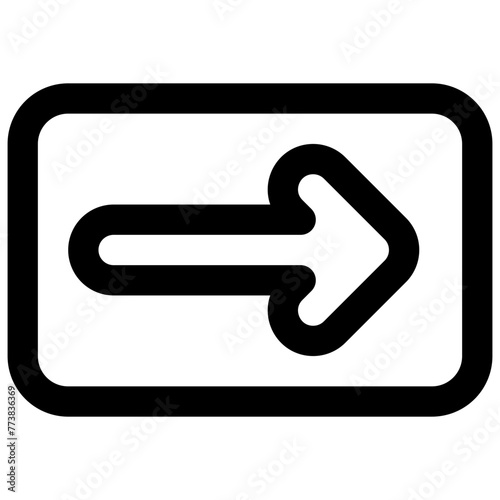Walk This Way. Editable stroke vector icon.