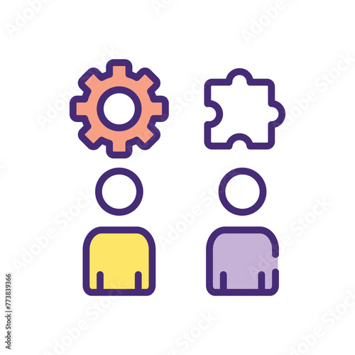 Cooperation vector icon design