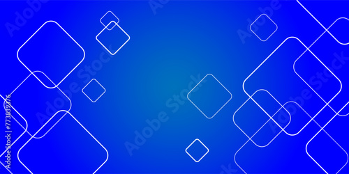 geometric blue background with dynamic hexagon lines and halftone dots