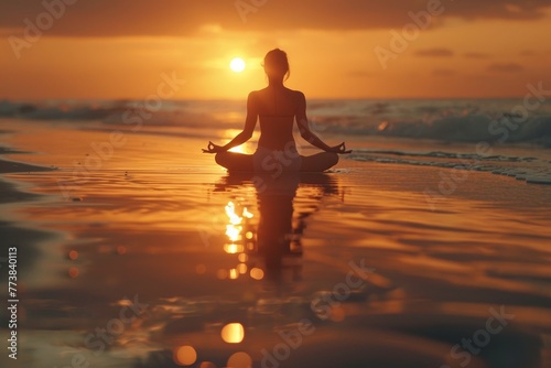Sunset Yoga on the Beach