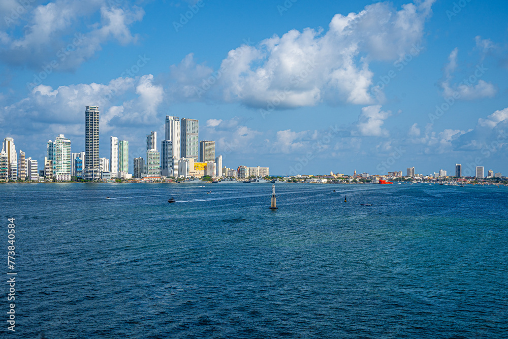 Naklejka premium Cartagena, Millionenstadt in Kolumbien