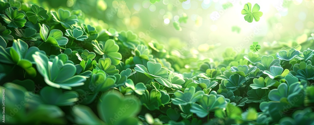 Happy Saint Patricks day lettering phrase with clover leaves and green hat.art illustration Happy Saint Patricks day lettering phrase with clover leaves and green hat.art illustration