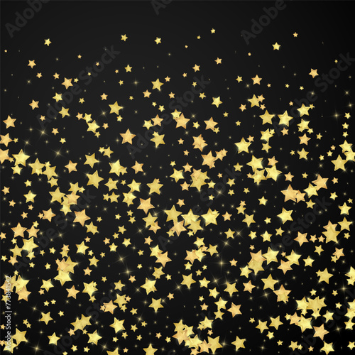 Magic stars vector overlay.  Gold stars scattered