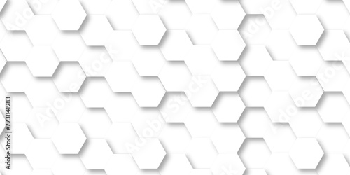 Abstract background with hexagons white creative grid vector element polygonal pattern background vector. seamless bright white abstract honeycomb background.