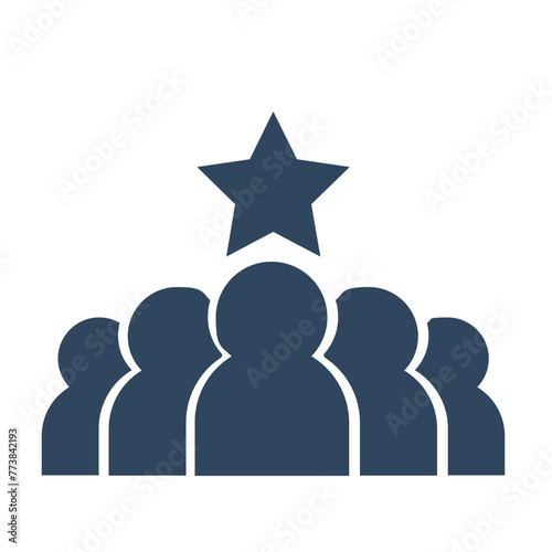 Approval, audience, endorsement icon